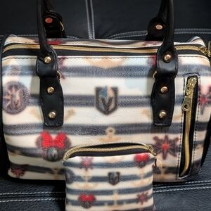 NWOT - Custom made Disney/Vegas Golden Knights/Nautical purse w/change purse.